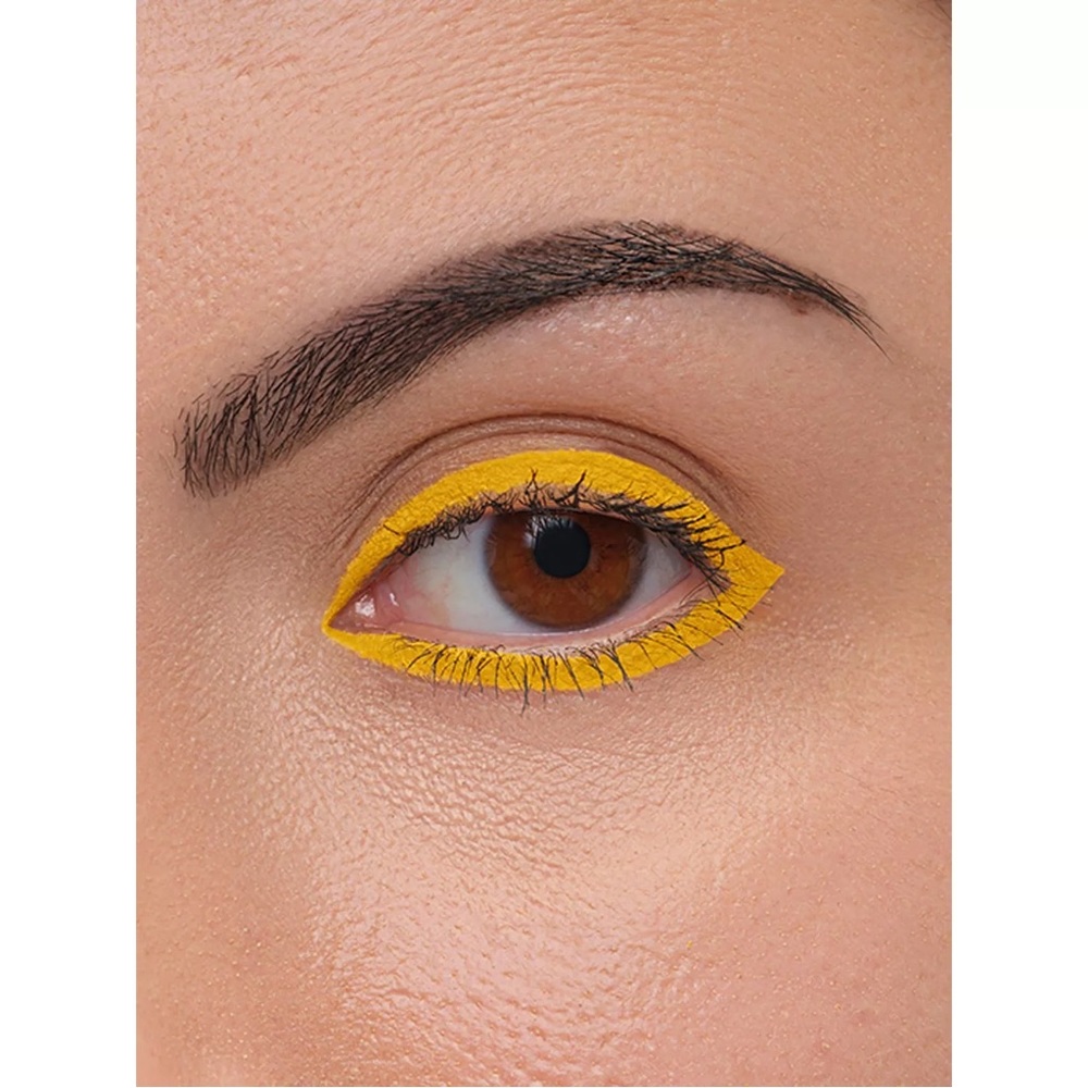 ABOUT-FACE Line Artist Gel Eyeliner Liner ETERNAL SUNSHINE Matte Yellow NEW